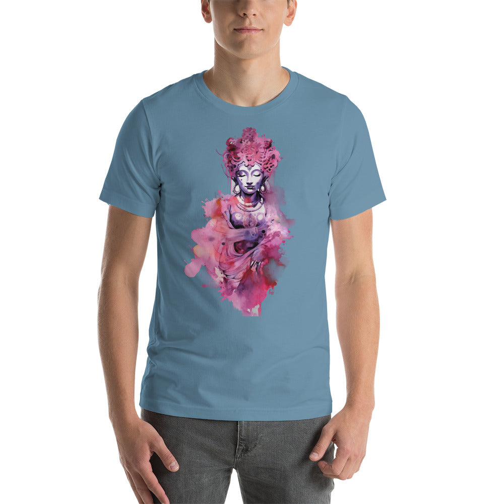 Magenta Mercy: Watercolor Maitreya Goddess T-Shirt