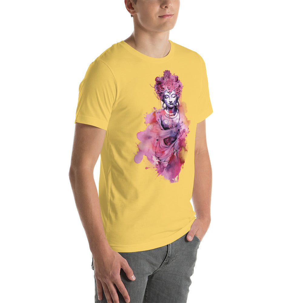 Magenta Mercy: Watercolor Maitreya Goddess T-Shirt